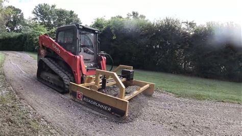 skid steer making driveway|skid steer driveway repair.